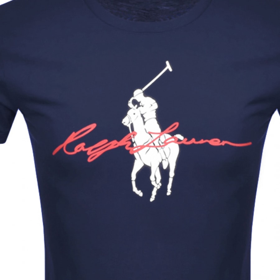 Alternative Image for ProductRalph Lauren Custom Slim Crew Neck T Shirt Navy3